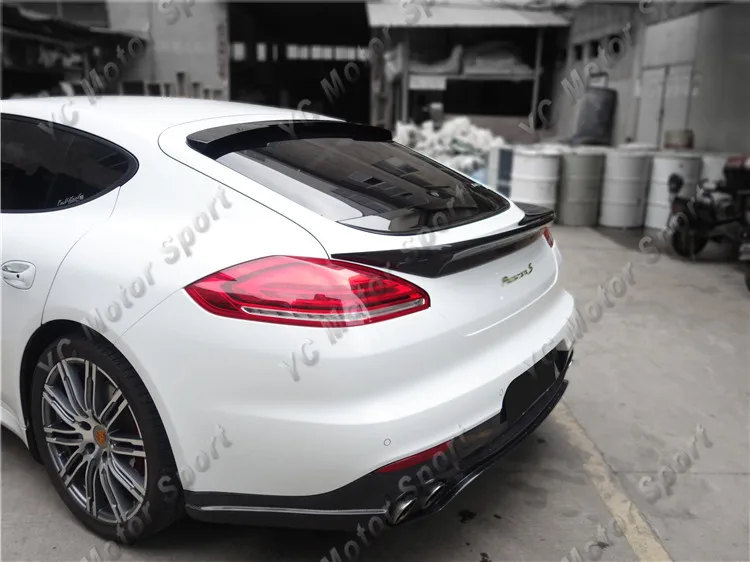 Car Accessories FRP Fiber Glass Rear Spoiler Fit For 2014-2016 Panamera 971 Rear Trunk Spoiler Wing Car-styling