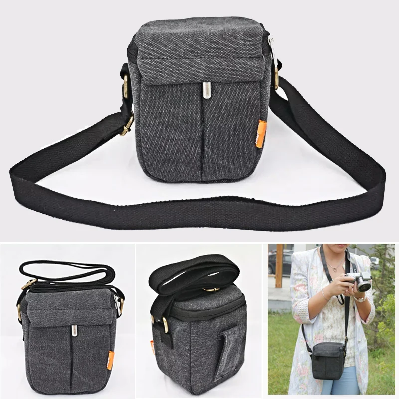 Borsa Fotografica portatile Per SONY A5000 A6000 A5100 A6300 3N NEX-7 5 T 5R 5N F3 digitale della cassa del sacchetto accessori di spalla borsa