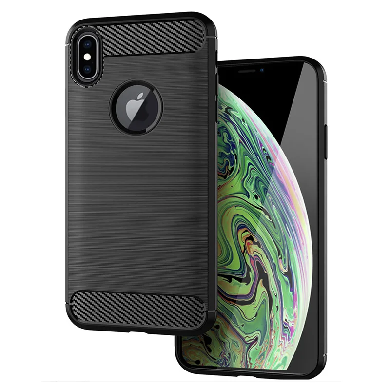 Esobest carbon fiber case for iPhone 6, 6S, 7, 8 Plus, X, XS Max, XR, shock proof shell