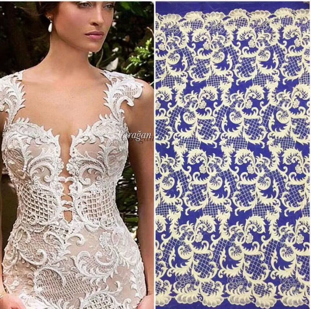 

SYJ-83119 Embroidery mesh fabric high quality fashionable tulle lace fabric for party dress