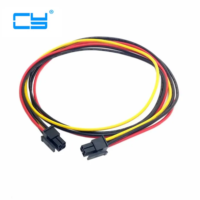 Złącze ATX Molex Micro Fit 4-pinowy kabel zasilający męski na męski 60 cm 2 stopy