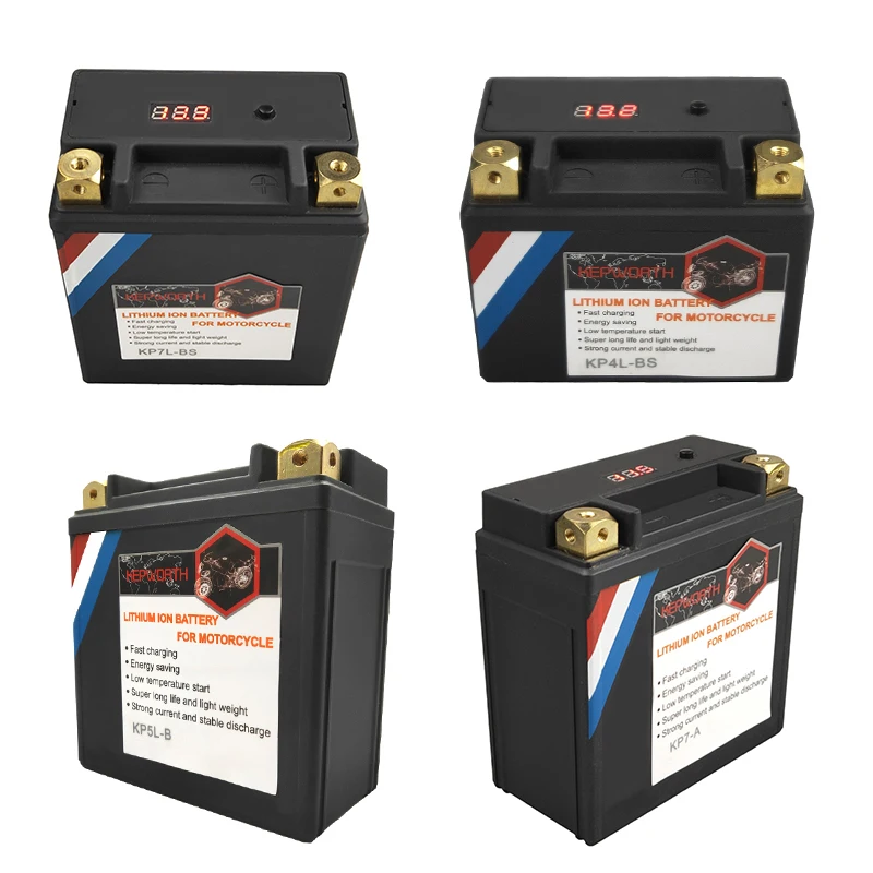 

12V LiFePO4 Motorcycle Starter Battery 2Ah 3Ah 4Ah 6Ah 8Ah CCA 180A 260A 350A 450A Motorbike Lithium Battery For ATVs Scooter