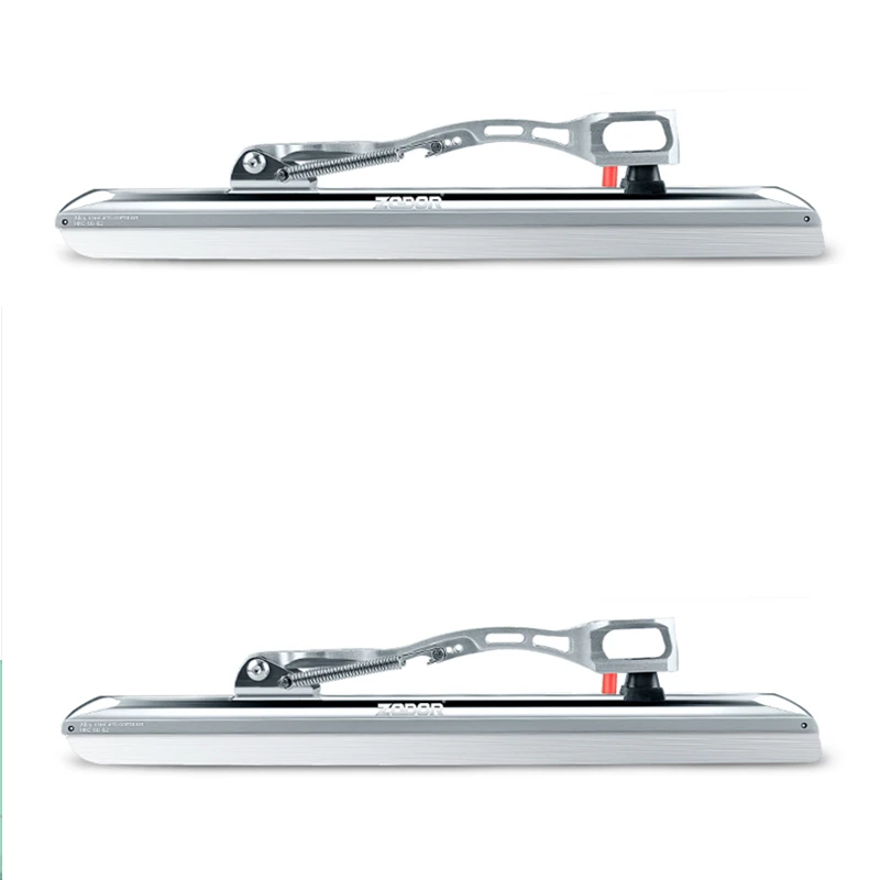 Zodor profissional de luxo lâmina de gelo skates faca suporte de patinação de velocidade 380mm 410mm 430mm 62-64 lâmina 7000 liga cnc luz