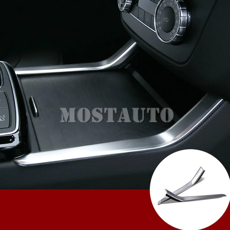 For Benz ML W166 2012-2015  GL X166 2013-2015 Inner Console Water Cup Holder Cover Trim 2pcs Car Accessories Interior  Car Decor