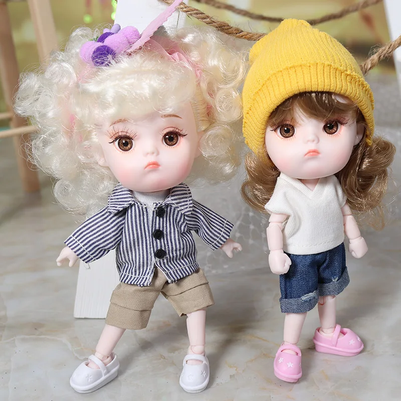 

Clothes For 1/8 BJD Middle DODO ob11 doll two style suits high quality soft clothes for 20cm bjd