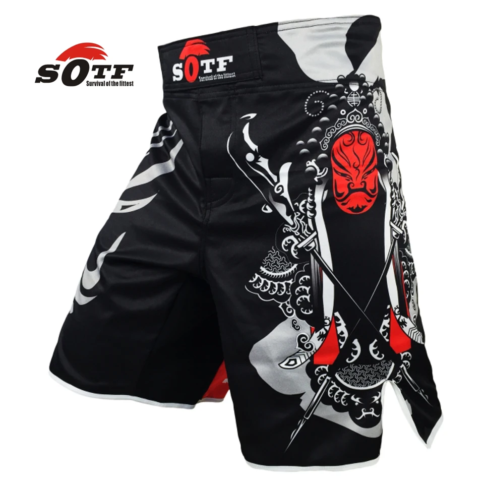 SOTF spodenki mma boks muay thai kąpielówki tygrys muay thai kickboxing walka nosić guan yu chiński wiatr SOTF mma pretorian