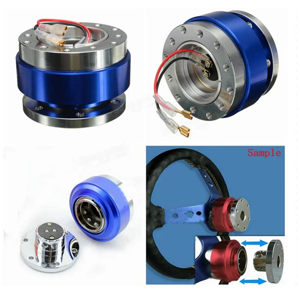 Universal Car Auto Steering Wheel Quick Release Hub Adapter Snap Off Boss Kit 4Colors for Optional