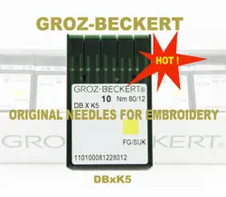 100 Pcs Genuine Germany Groz Beckert Embroidery Needle FG/SUK DB X K5 Nm 75/11 For Tajima Barudan SWF China Embroidery Machine