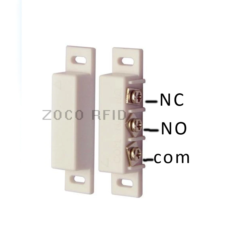 10pairs/lot NC NO Magnetic Contact Switch Door Sensor Wired Metal Roller Shutter Door Home Alarm System