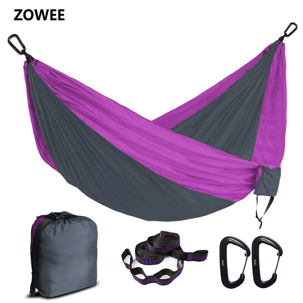 2 Person Parachute Hammock Portable Army Survival Hammocks Travel Hamaca  Hamak Nylon Hamaca Hamak Camping Hamac Ramac