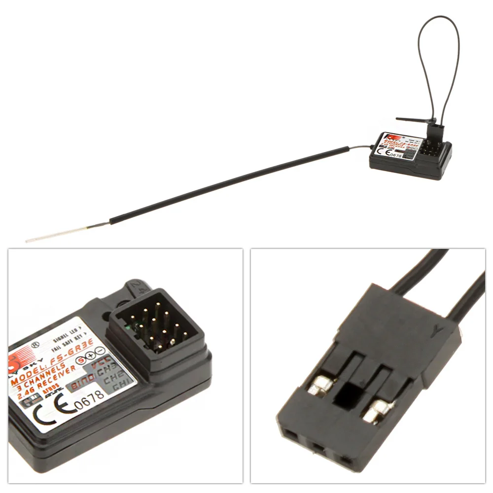 1/2/4Pcs Flysky FS-GR3E AFHDS 2.4G 3CH Receiver for FS-GT2 FS-GT2B FS-GT3B FS-GT3C FZ-IT4S RC Truck Car Boat