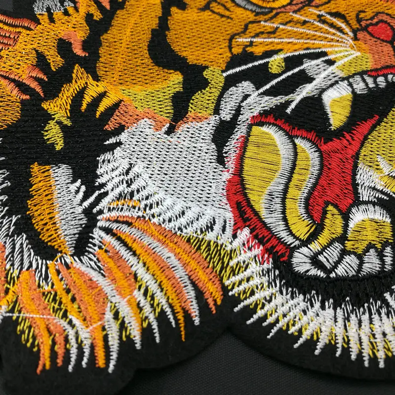 Toppe ricamate per ferro da stiro o cucire su Appliques Patch tigre cartone animato