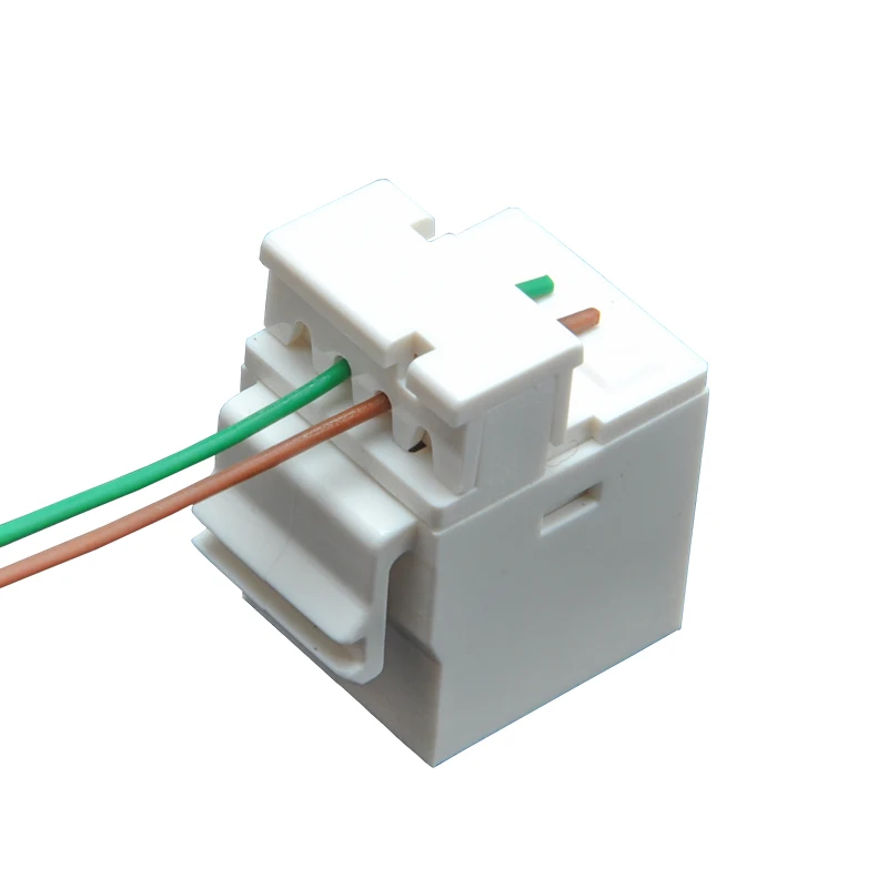 Módulo de teléfono RJ11 6P4C Keystone Jack, tipo Toolless toma de teléfono, módulo de voz