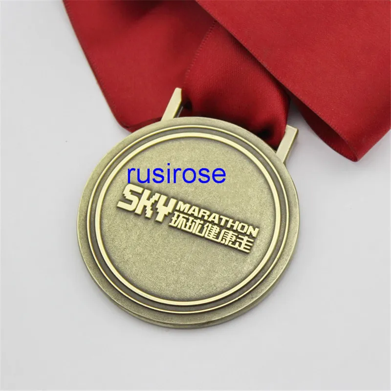 Antique double sided global health medal medal custom, factory direct custom sports medal