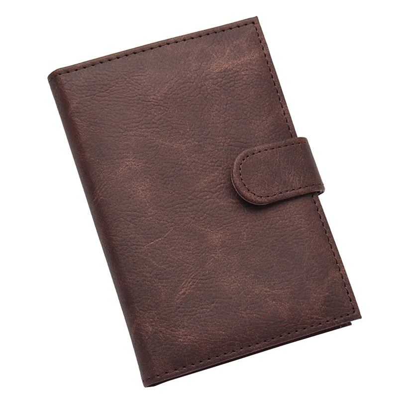 2020  New RFID Blocking Passport Cover Case Retro Style Buckle pu leather card holder bag travel