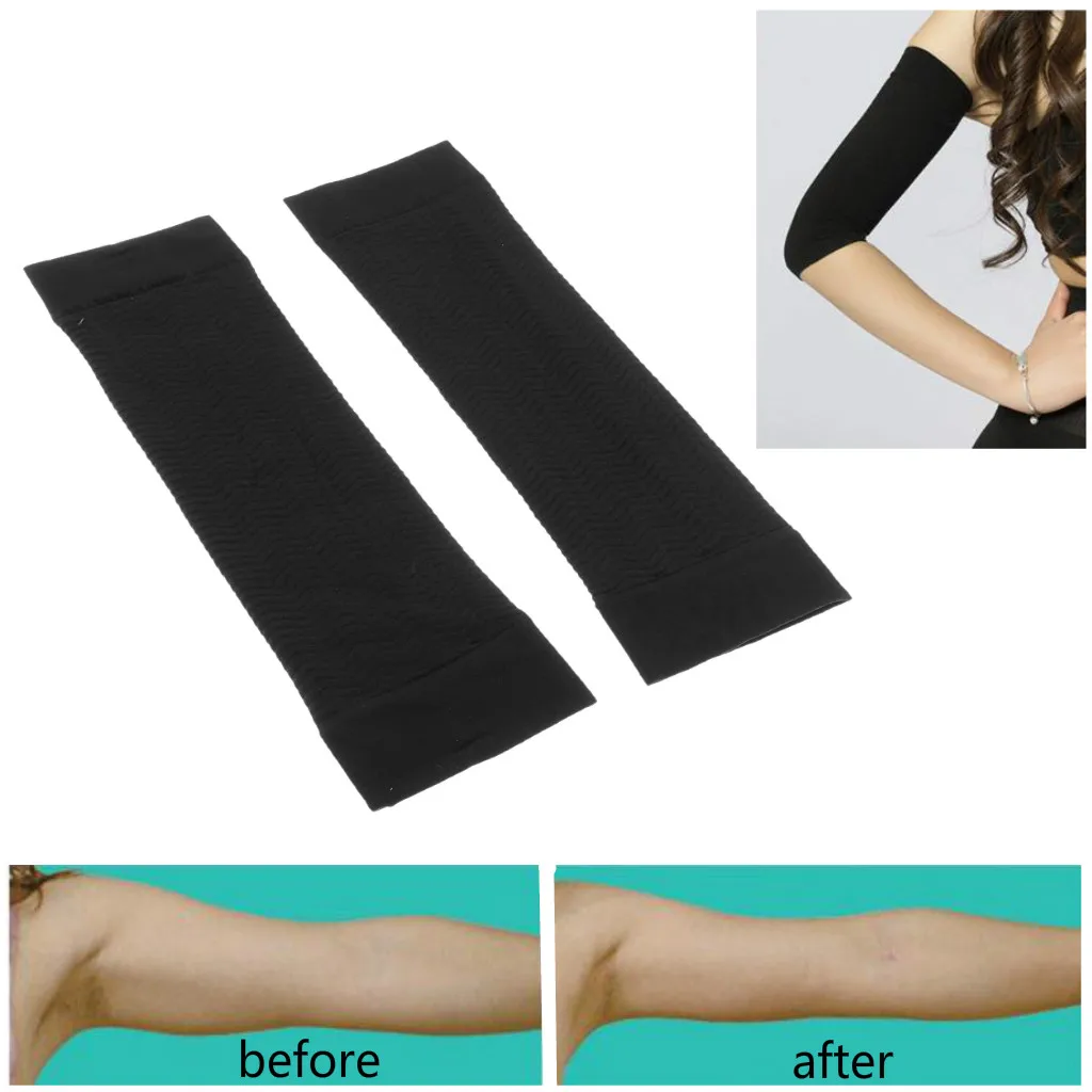 1Pair Women Calories off Upper Arm Massage Shapers Arm Slimming Wraps Weight Lose Fat Buster