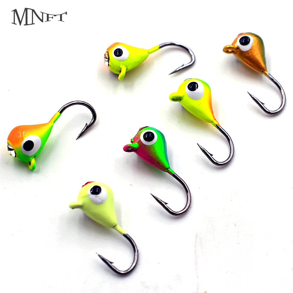 MNFT 6PCS Winter Ice Fishing Lure Mini Metal 15mm 1.1g Balancer Lead Head Jig Bait Isca Artificial Jigging Lure