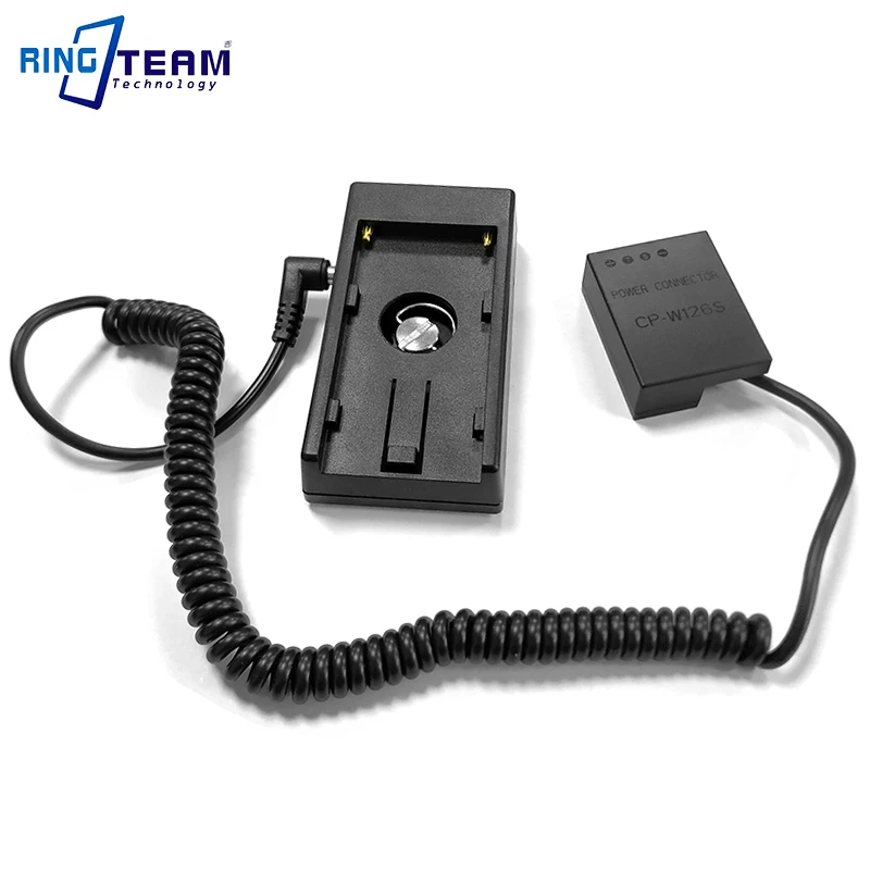 

NP F970 F960 F750 Mount Plate Power Supply to W126 Dummy Battery Adapter Replace NP-W126 CP-W126 for Fujifilm Fuji XT30 XT3