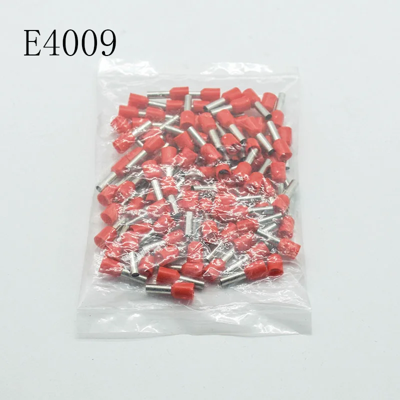 E4009 Tube insulating terminals 4MM2  Cable Wire Connector Insulated Insulating Crimp Terminal Connector 100PCS/Pack