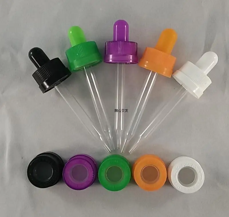 Flacon compte-gouttes en verre en forme de tête de mort, 30ml, pour jus électronique, liquide, flacon compte-gouttes en verre, flacons avec Pipette