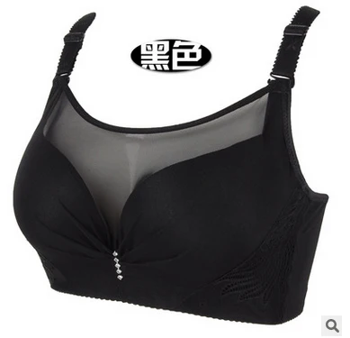 Sujetador negro de encaje con trampas ajustadas para mujer, ropa interior sexy de encaje, copa completa C D E, busto grande 36-50 bh C3311