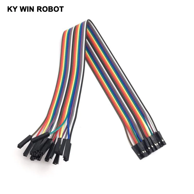 DuPont line 20pcs 30cm 2.54mm 1p-1p Pin Female to Female Color Breadboard Cable Jump Wire Jumper For Arduino