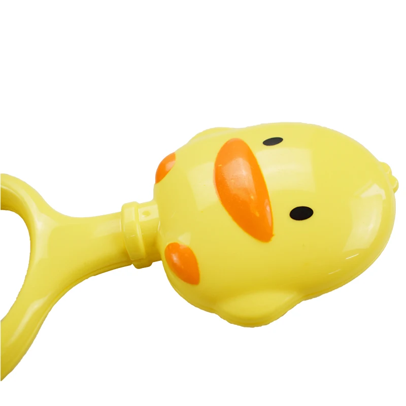 Hochets de lit en forme de petit canard jaune pour bébé de 0 à 12 mois, anneau molaire en plastique, jouets éducatifs pour nouveau-né