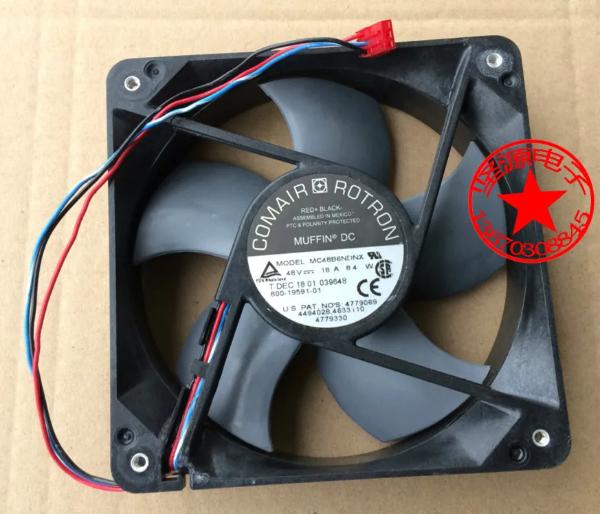 

Comair Rotron MC48B6NDNX Server Cooling Fan DC 48V 0.18A 120x120x32mm 3-Wire