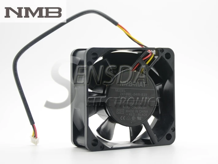 For NMB 2410ML-04W-B39 6025 6cm 60mm 60X60X25 Mm 12V 0.16A 3Wire Server Inverter Cooling Fan