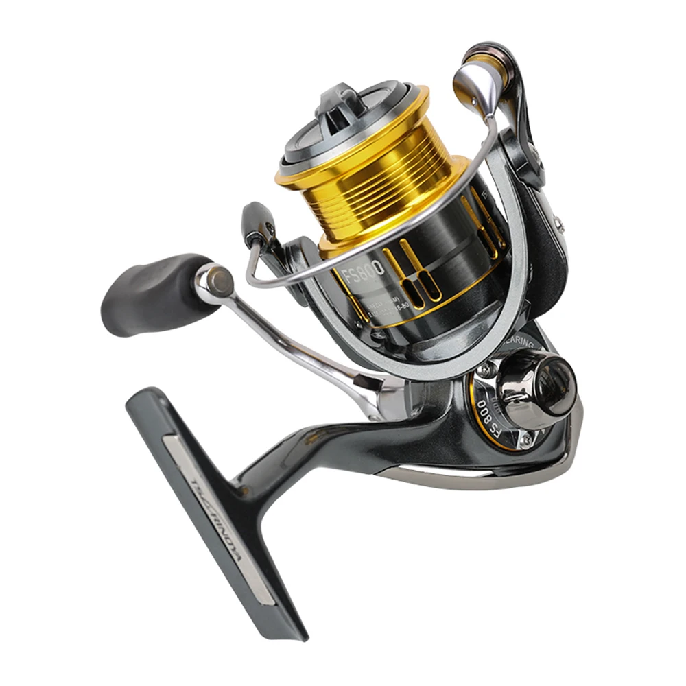 TSURINOYA FS800 FS1000 Spinning Reel Stainless Shallow Spool Ultra-Light Lure Baits Fishing Coil 10BB 5.2:1 4kg For Trout Peche