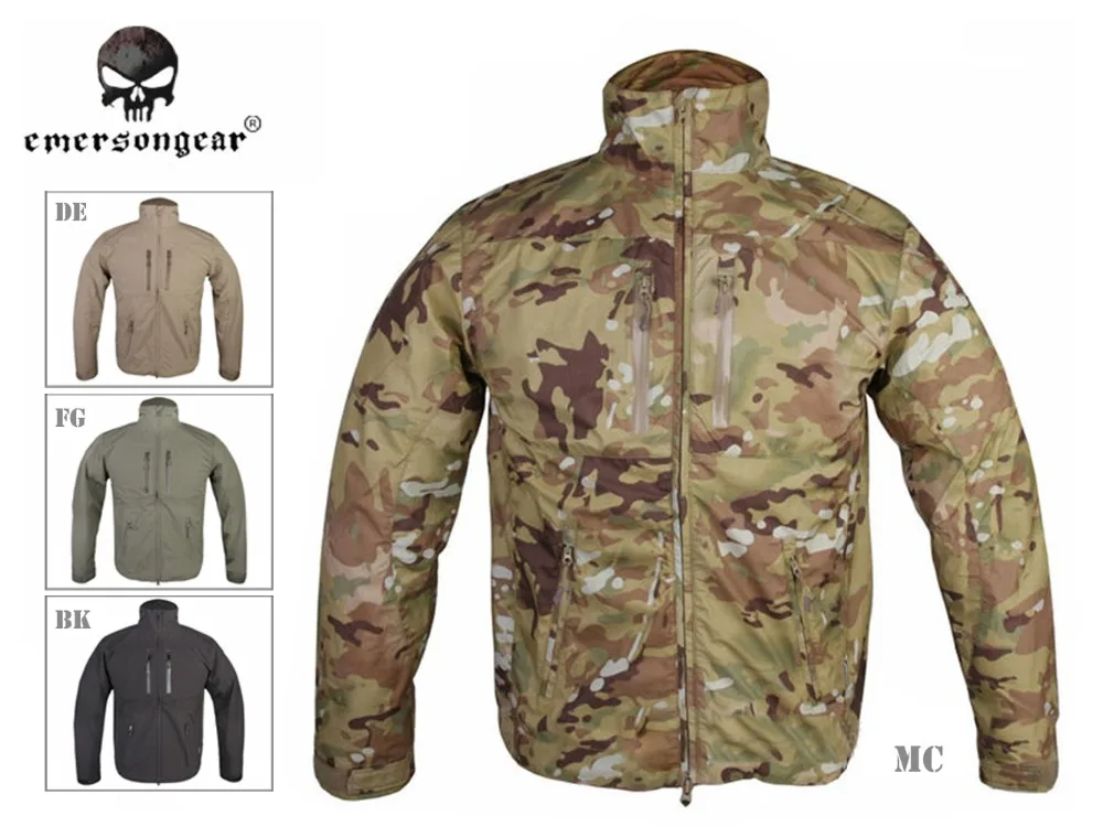 

emersongear-Softshell Windbreaker Jacket, Tactical Combat Jacket, Breathable, Perspiration, EM6810