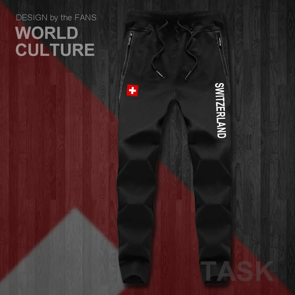 Swiss Confederation Switzerland CHE CH Confoederatio Helvetica mens pants jumpsuit sweatpants fitness fleece nation leggings new