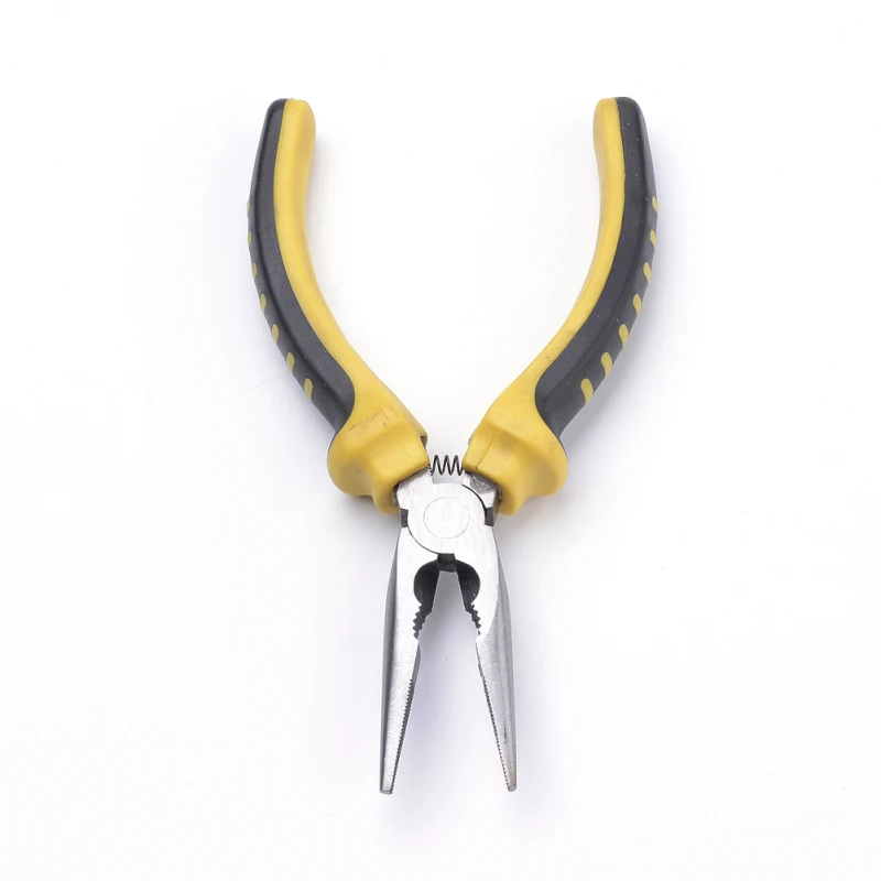 Pandahall 45# Polished Steel Jewelry Pliers Needle Nose Pliers Chain Nose Pliers Jewelry Making Tools 165x60x25mm