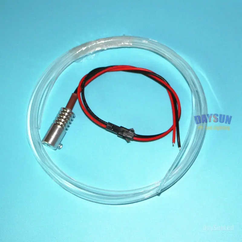 New 12V Led Optic Fiber Light for Car Atmosphere Decoration Light Source + 3.0mm Side Glow Skirt Cable Kit 1M/2M/3M/4M/5M/6M