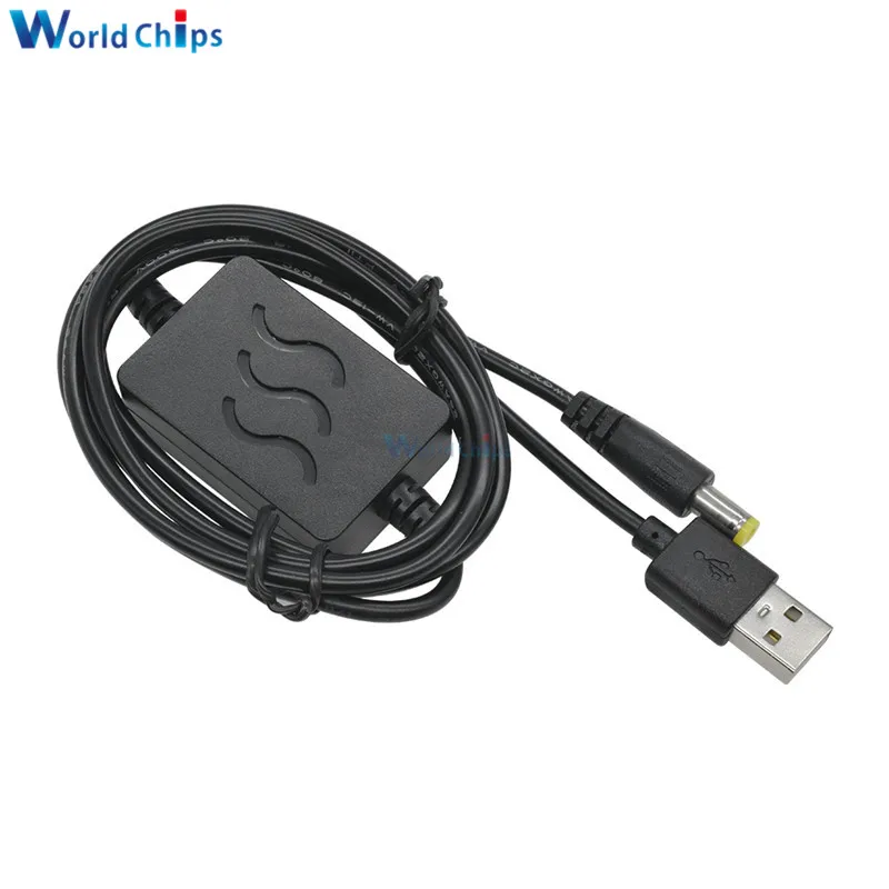 USB Charge Power Boost Cable DC 5V to DC 9V/12V 1A 2.1x5.5mm Step UP Module USB Converter Adapter Cable with Boost Component