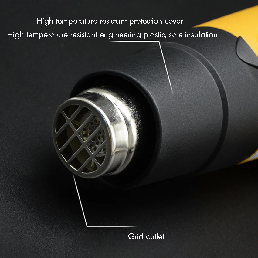 Electric Air Heater Gun, Temperature-controlled Hot Air Gun, Hair Dryer, Soldering Hairdryer, 1800W Gun Build Tool, 220V