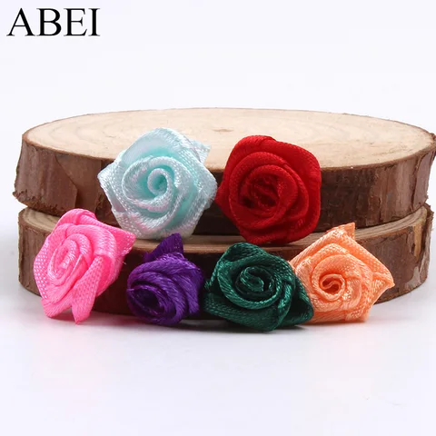 Мини атласные ленты розы ABEI 300 шт