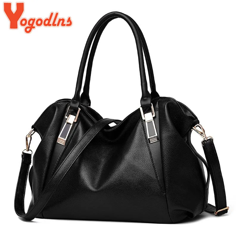 Yogodlns Designer Women Handbag Female PU Leather Bags Handbags Ladies Portable Shoulder Bag Office Ladies Hobos Totes