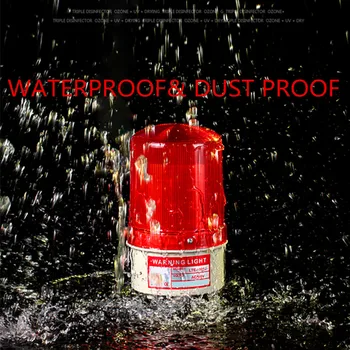 DC 12V 24V 48V LED-1101J Rood Geel Groen Blauw Waarschuwingslampje lamp Sirene Geluid en Roterende Industriële waarschuwing met zoemer