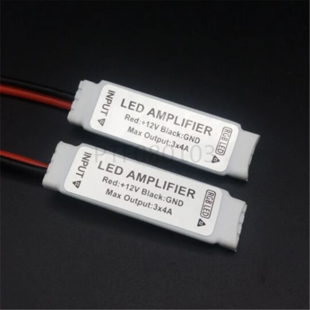 DC12V Mini RGB Led Amplifier Controller Common Anode 3Channel for SMD 3528 5050 Led Strip Lighting 10pcs