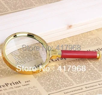 Magnifying Glass Magnifier Glasses Helping Hand Reading Ultra Clear Diameter 80mm 8X Detachable Handle Gift