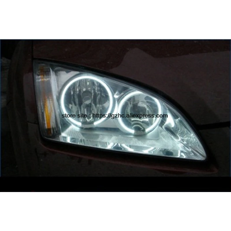 For Ford Focus II Mk2 2004 2005 2006 2007 2008 Ultra Bright Day Light DRL CCFL Angel Eyes Demon Eyes Kit Warm White  Ring