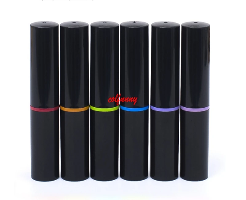 

1000pcs/lot Fast Shipping black Empty lip balm containersempty cosmetic containers Lipstick containers cute lip balm tubes