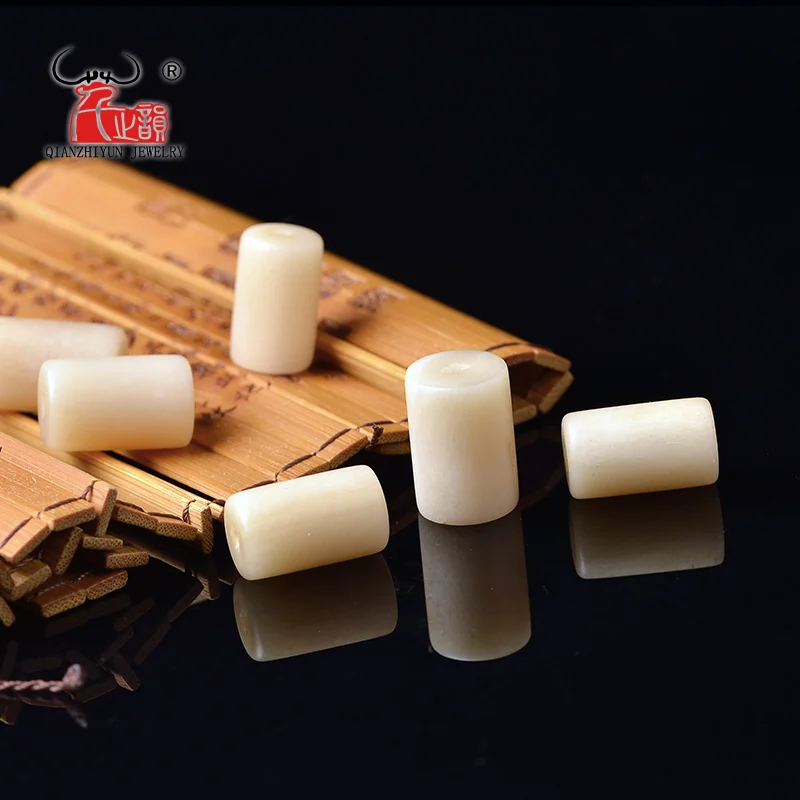 GZ-033 Handmade Carved Yak Bone Beads for Jewelry Making Vintage Charms DIY Jewelry Accessory 12X20mm 13X20mm 14X20mm