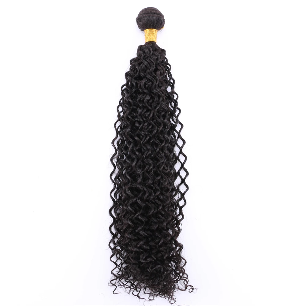 Extensiones de cabello rizado sintético para mujer, mechones de pelo 100% resistentes al calor, 100g por paquete