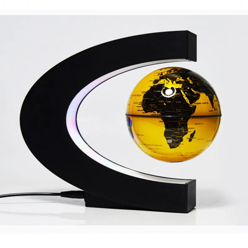 Fenglaiyi Drijvende Anti-Zwaartekracht Led Nachtlampje Gift Onderwijs Onderwijs Magnetische Drijvende Wereldkaart Lamp Home Office Decoratie