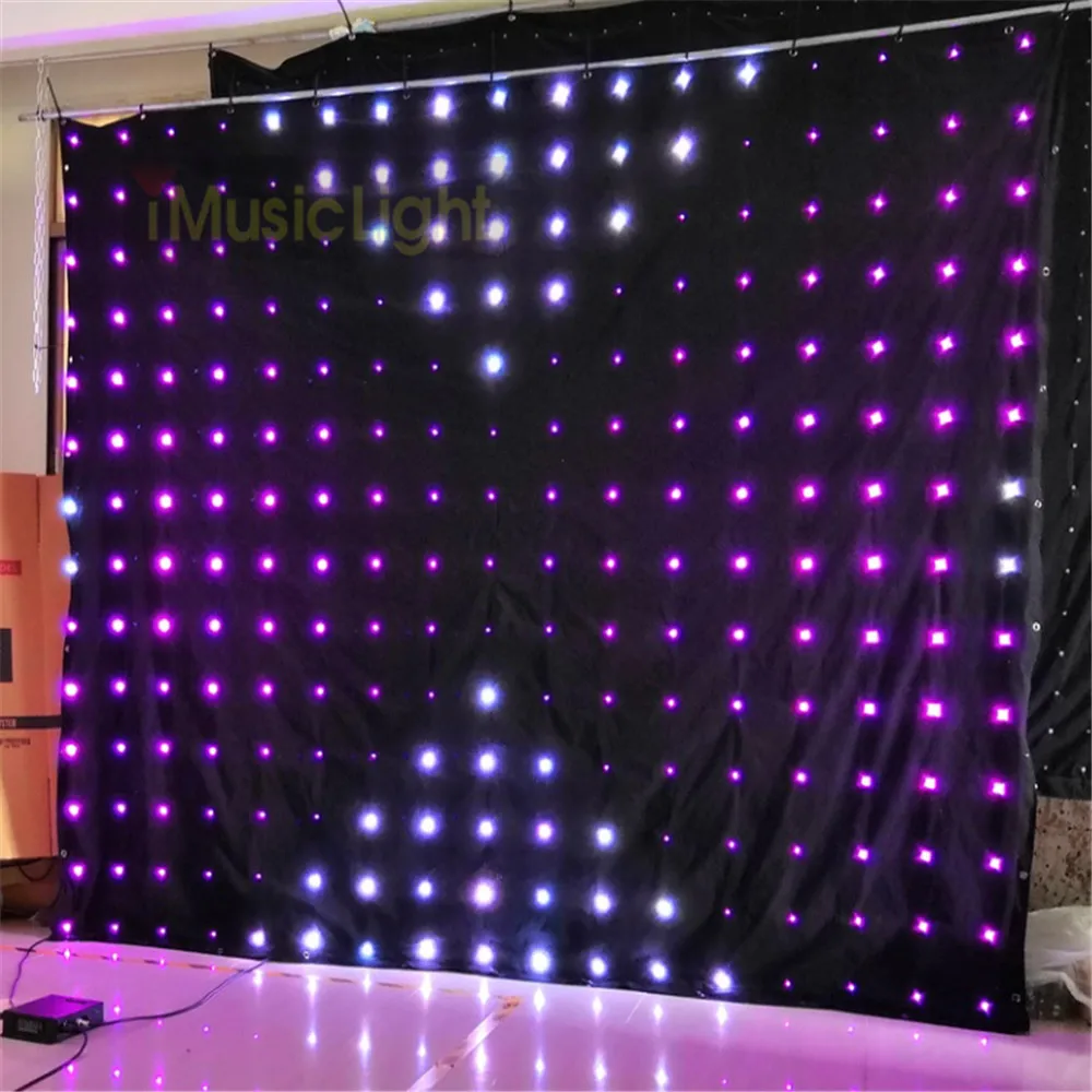 P18 Stage LED Video Curtain Screen DJ Backdrop DMX Controller Backdrop 2.5mX3m