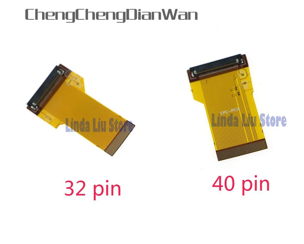 ChengChengDianWan 32pins 40pins DIY Backlit LCD Ribbon Cable Highlighted Ribbon Adapter for GBA SP Screen for gba 2pcs/lot