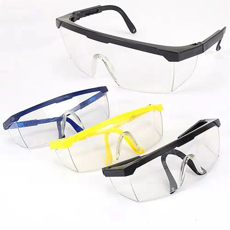 Eyes Protection Windproof Dustproof Resistant Transparent Glasses Protective Working Eyewear Adjustable Frame Safety Goggles