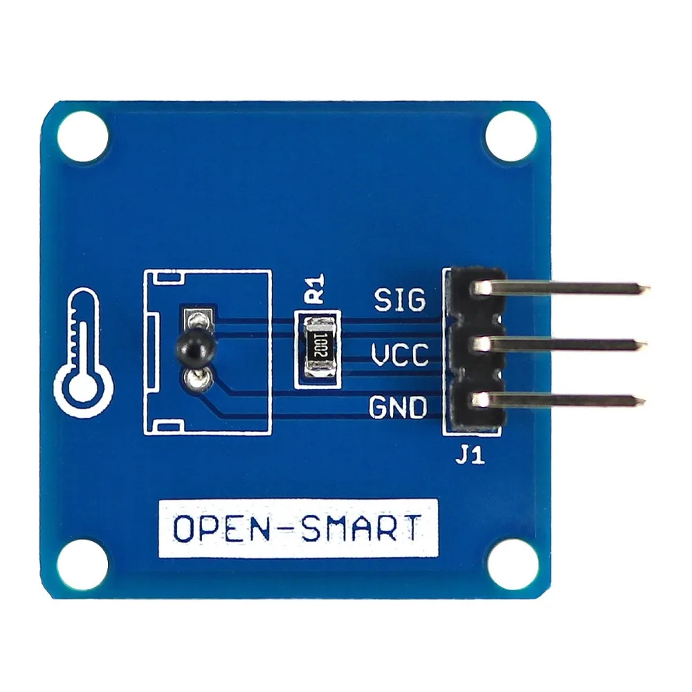 High Accuracy NTC Thermistor Temperature Sensor Module 3950K B-value, 10kohm R25, 0.1% Sampling Resistor Accuracy for Arduino